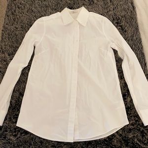 Structured white Babaton button up from Aritzia